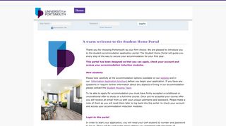 University of Portsmouth - A warm welcome to the Student Home Portal