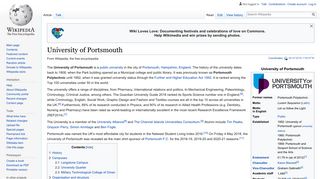 University of Portsmouth - Wikipedia