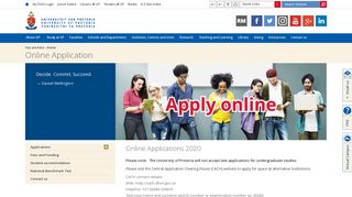 Online Application | University of Pretoria