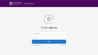 Single sign-onSingle sign-on - University of Queensland