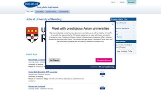 University of Reading Jobs on jobs.ac.uk