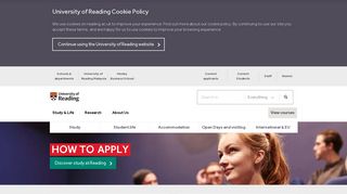 How to apply - University of Reading