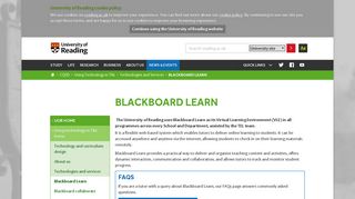 blackboard learn – University of Reading