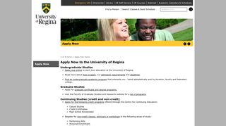 Apply Now to the University of Regina