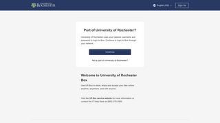 University of Rochester Box