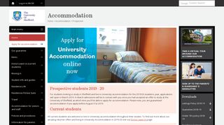 Prospective - Accommodation - The University of Sheffield