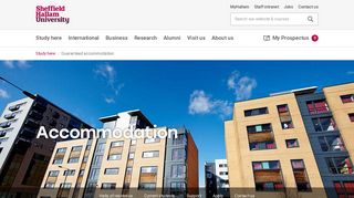 Accommodation | Sheffield Hallam University