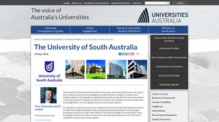 The University of South Australia - Universities Australia