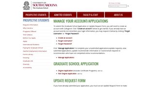 Apply - The Graduate School - University of South Carolina