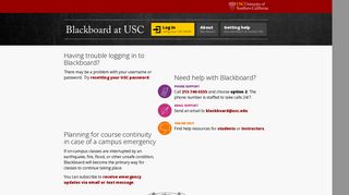 USC Blackboard - University of Southern California