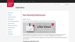 Your University Email Account - Student News - University of South ...