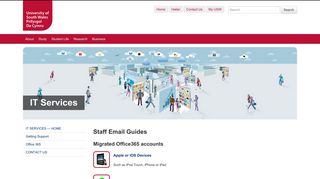 Staff Email Guides - IT Services - University of South Wales
