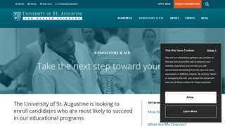 Admissions & Aid | University of St. Augustine for Health Sciences