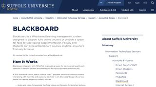 Blackboard - Suffolk University