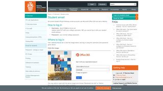 Student email - Royal Holloway, University of London