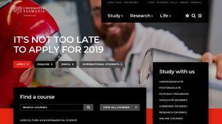 University of Tasmania, Australia | World-class study, research, and ...