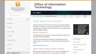 NetID and Email Accounts | Office of Information Technology