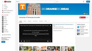 University of Tennessee, Knoxville - YouTube