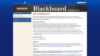 What is Blackboard? - UTA