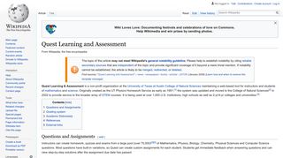 Quest Learning and Assessment - Wikipedia