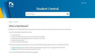 What is Blackboard? - Student Central - Service
