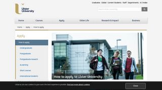 How to apply to Ulster University - Ulster University