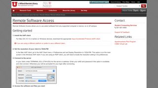 Remote Software Access - Marriott Library - The University of Utah