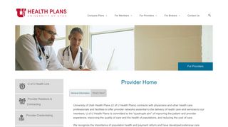 Provider Home - University of Utah Health Plans