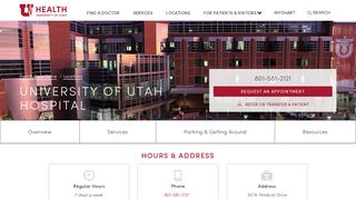 University of Utah Hospital | University of Utah Health