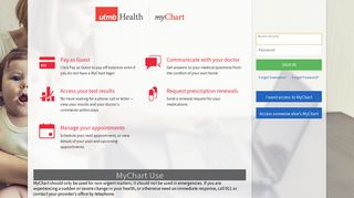 MyChart - Login Page