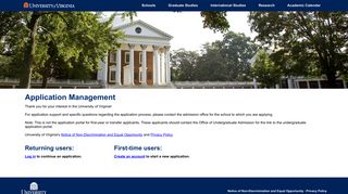 Application Management - University of Virginia