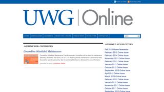 UWG | Online – CourseDen