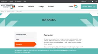 Bursaries - West College Scotland