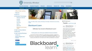 Blackboard Learn | The Office of Open Learning - University of Windsor