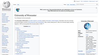 University of Worcester - Wikipedia