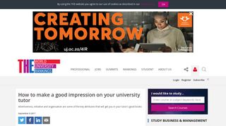 How to make a good impression on your university tutor | Times ...