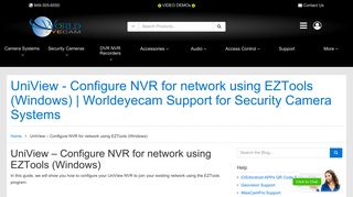 UniView - Configure NVR for network using EZTools (Windows ...