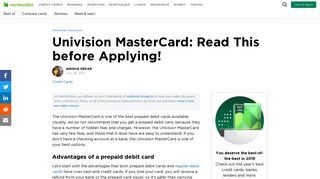 Univision MasterCard: Read This before Applying! - NerdWallet