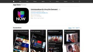 UnivisionNow En Vivo/On Demand on the App Store - iTunes - Apple