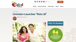 Univision Launches “Reto 28” | Salud America