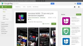 Univision NOW - TV en vivo y on demand en español - Apps on ...