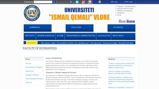 faculty of humanities - Universiteti 