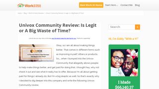 Univox Community Review: Is Legit or A Big Waste of Time?