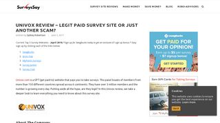 Univox Review - Legit Paid Survey Site Or Just Another Scam?