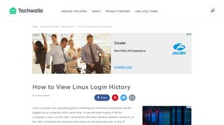 How to View Linux Login History | Techwalla.com