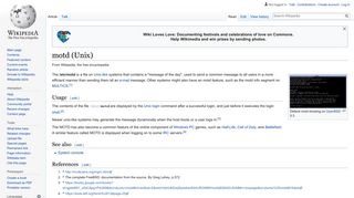 motd (Unix) - Wikipedia