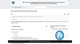 Our Lady of Good Counsel University - Wikipedia