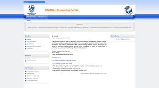 UNIZULU E-learning Portal