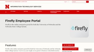 Firefly Employee Portal | Information Technology Services | Nebraska