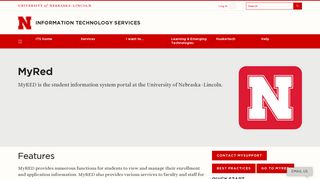 MyRed | Information Technology Services | Nebraska